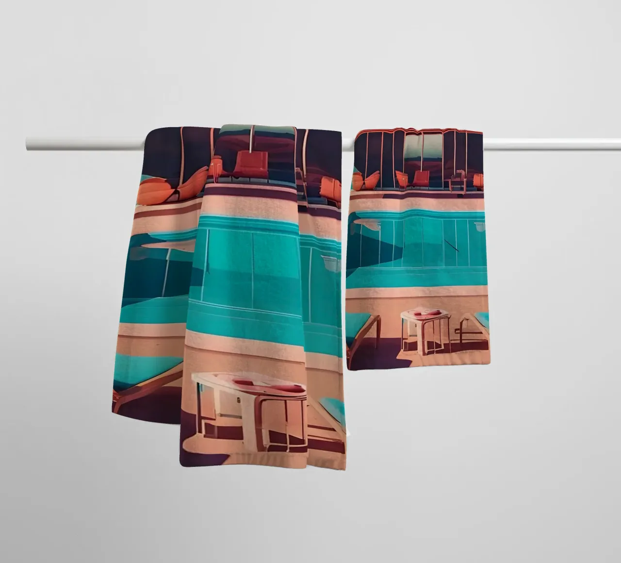 The elegance of the desert towel by ICONICA Art Studio