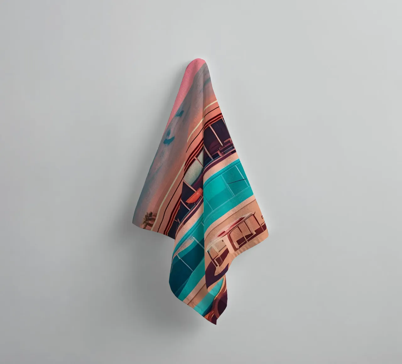 The elegance of the desert towel by ICONICA Art Studio