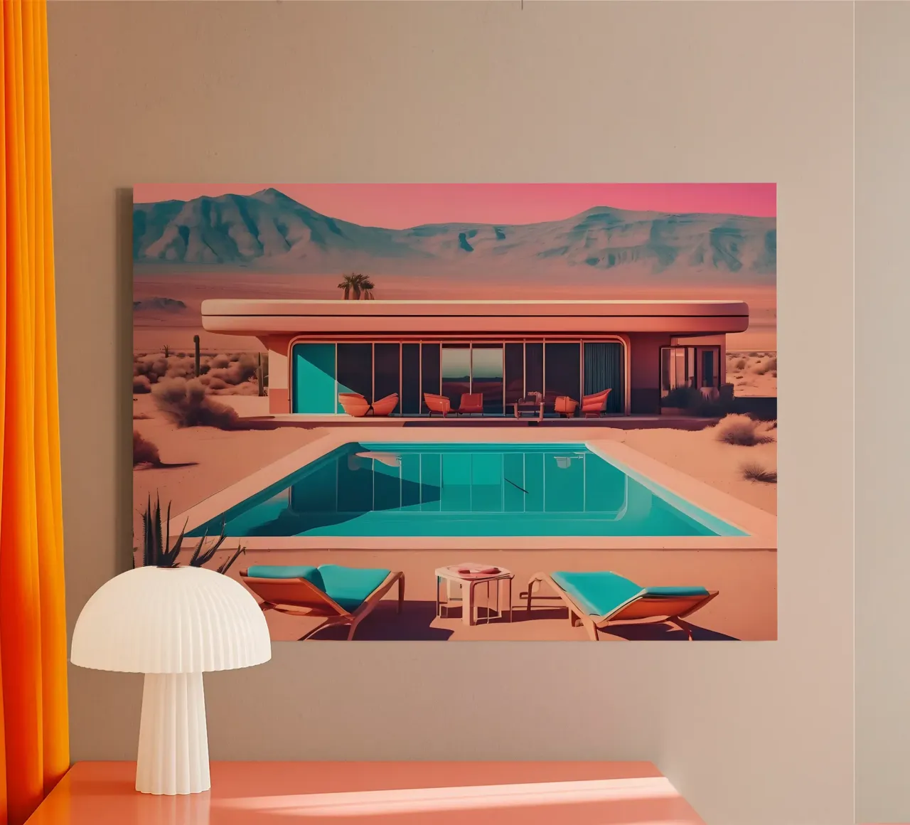 The elegance of the desert canvas by ICONICA Art Studio