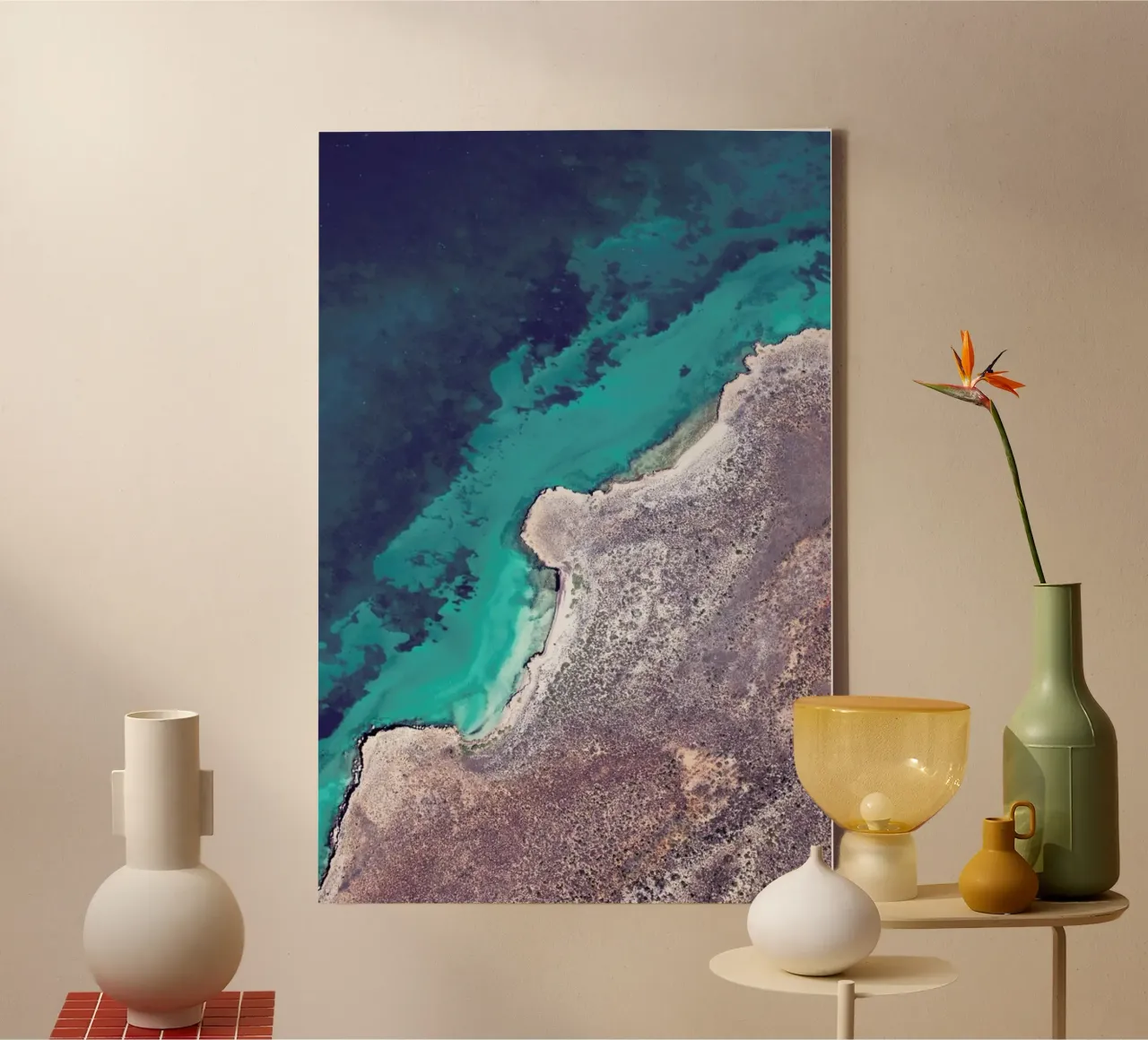 Shark Bay 9 canvas by Simon Butterworth