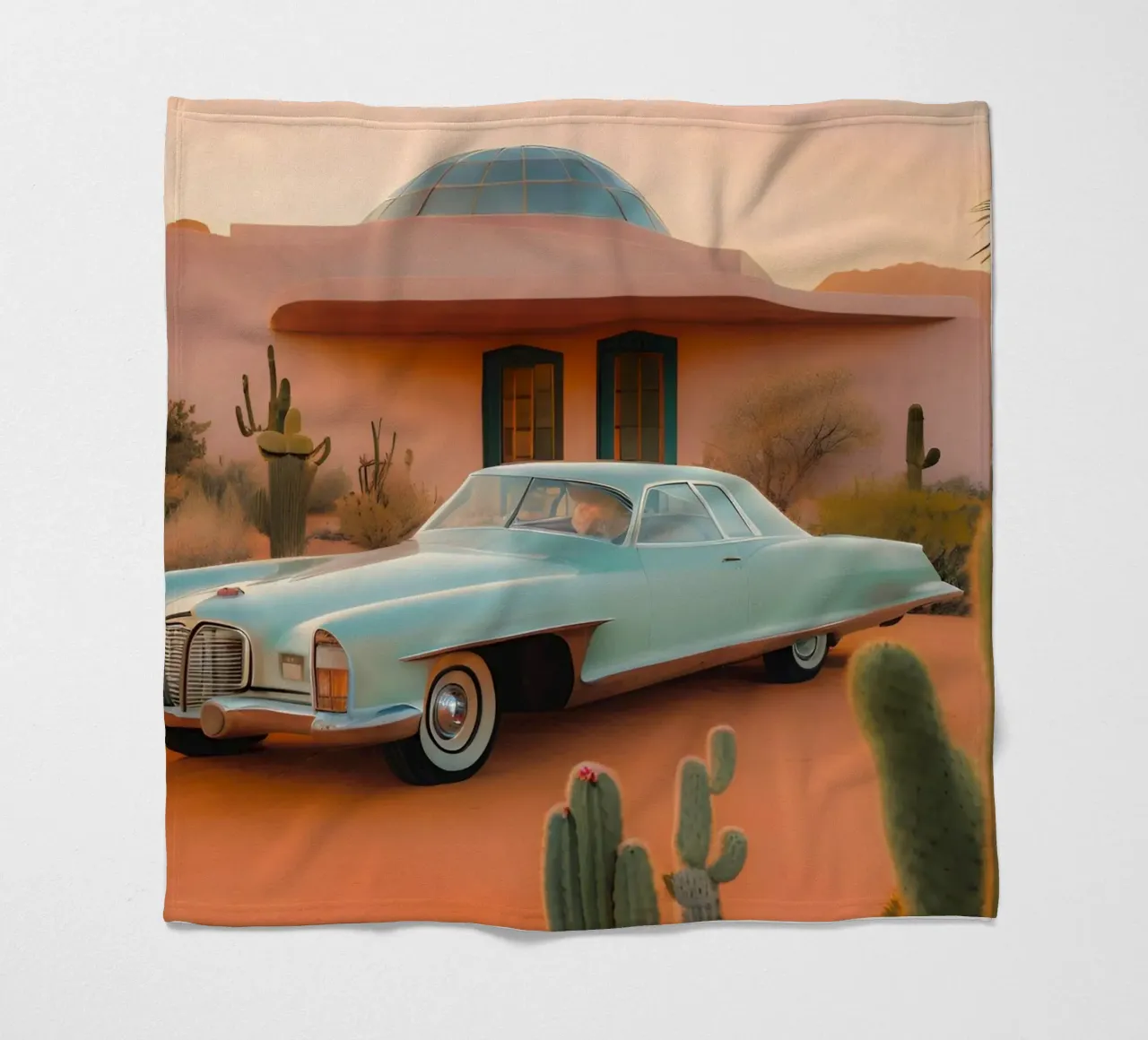 Mirage Rétro coperta in pile da ICONICA Art Studio