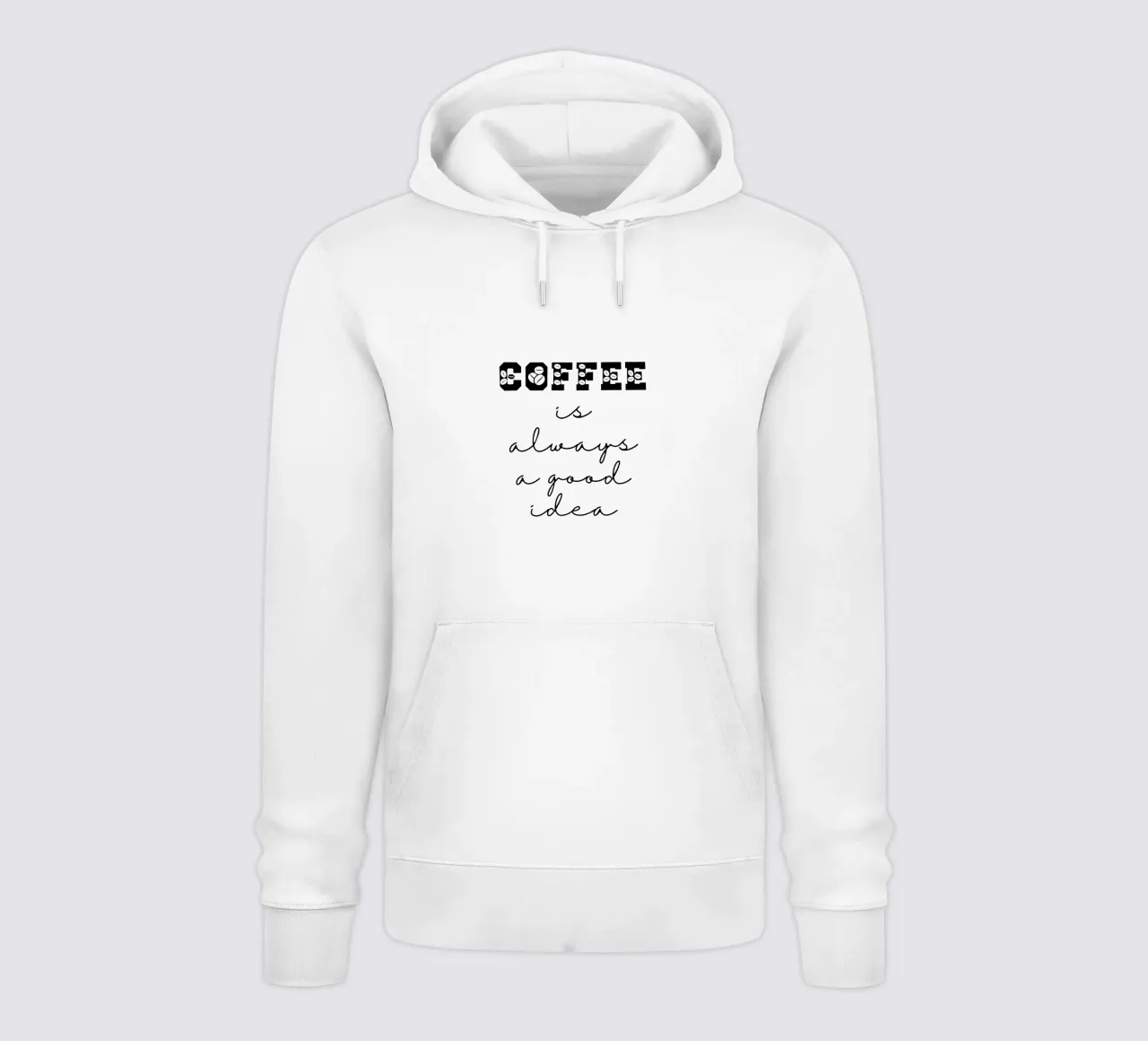 Coffee is Always a Good Idea felpa con cappuccio da Shark Printables