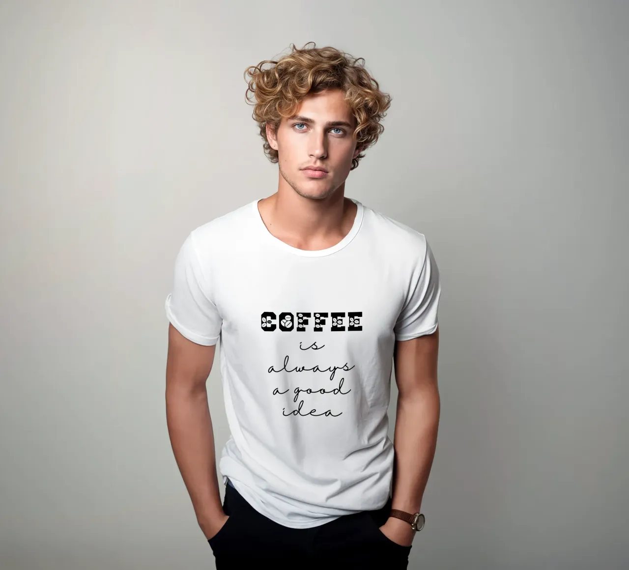 Coffee is Always a Good Idea camiseta de Shark Printables