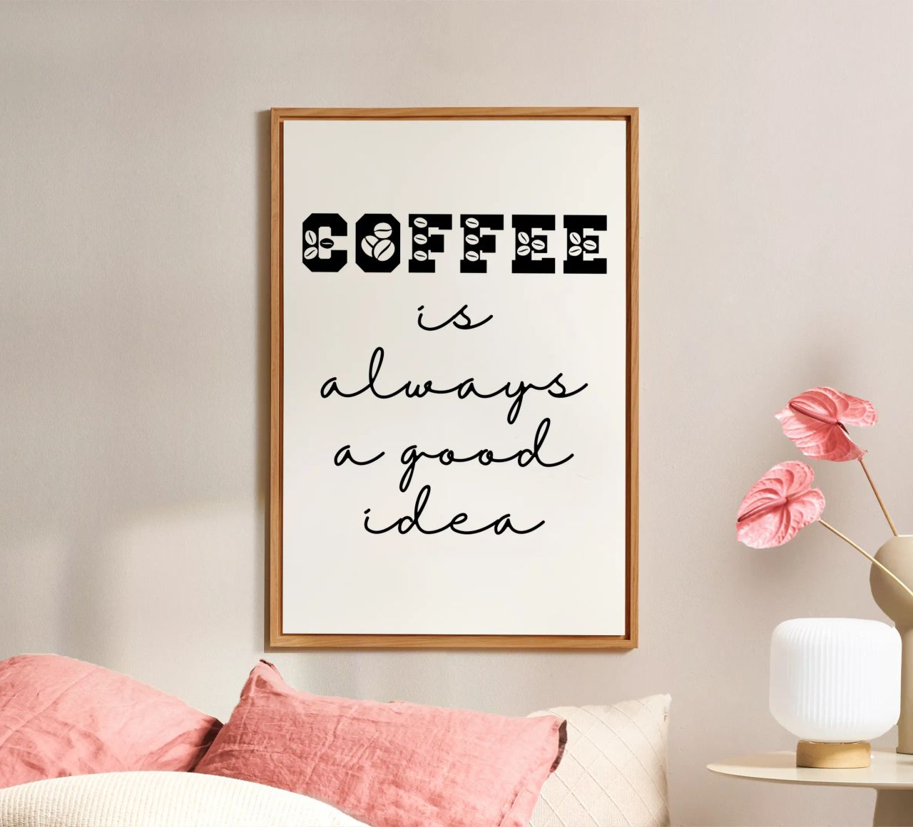Coffee is Always a Good Idea alluminio dibond da Shark Printables