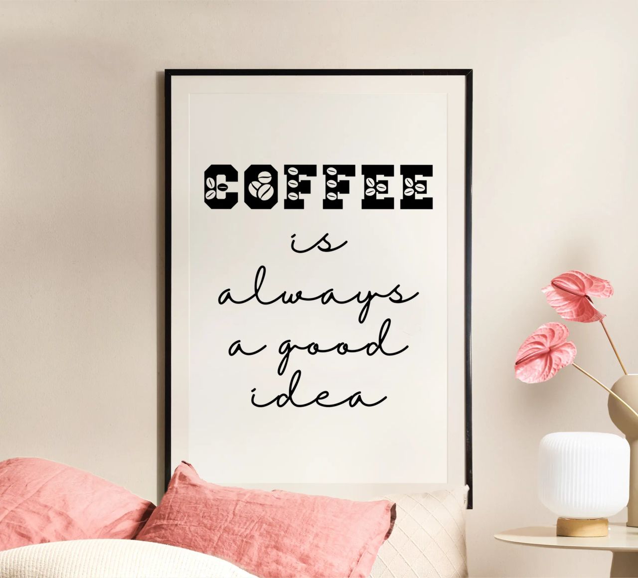 Coffee is Always a Good Idea carta hahnemühle da Shark Printables