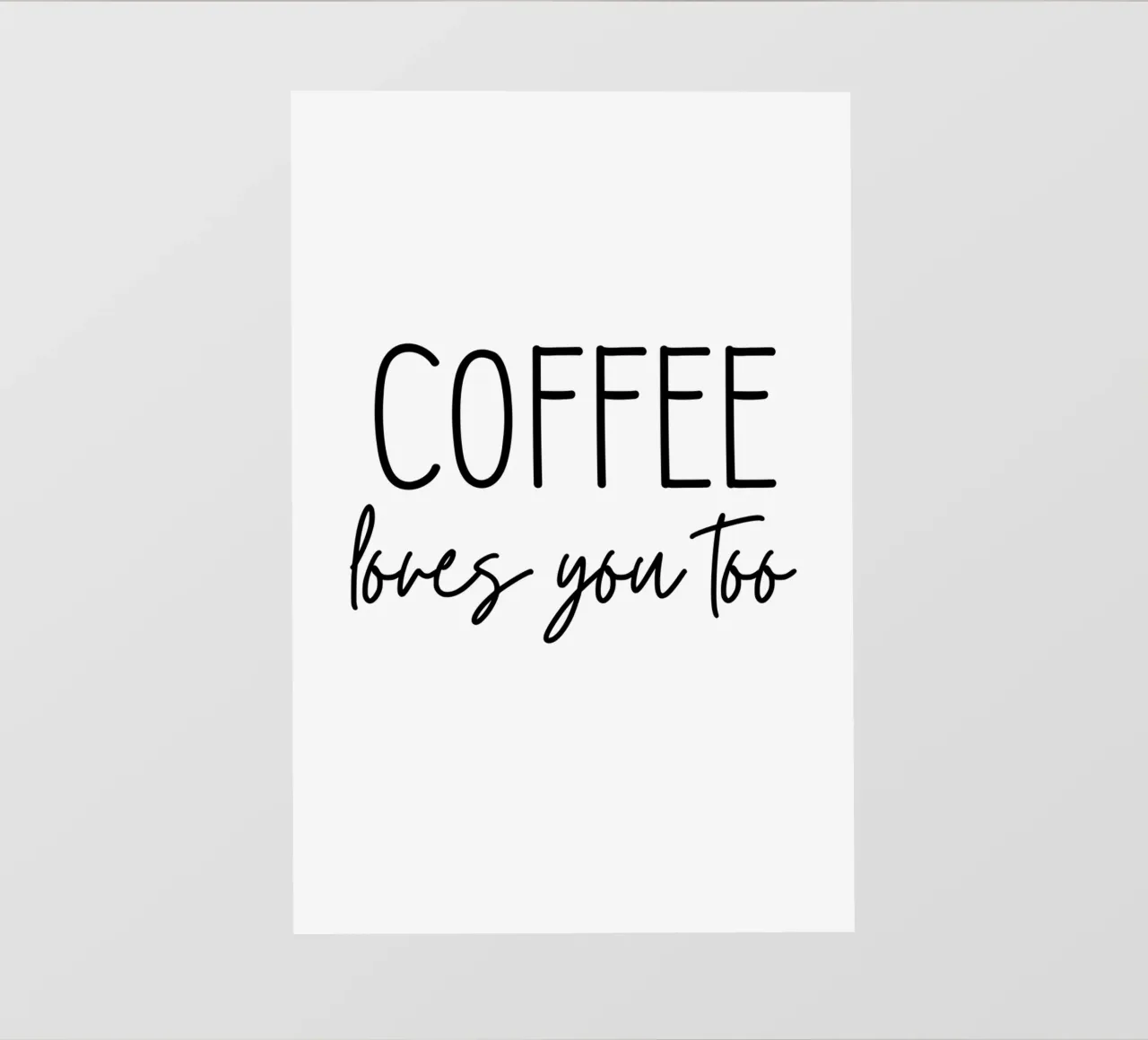 Coffee Loves You Too pellicola backlit da Shark Printables