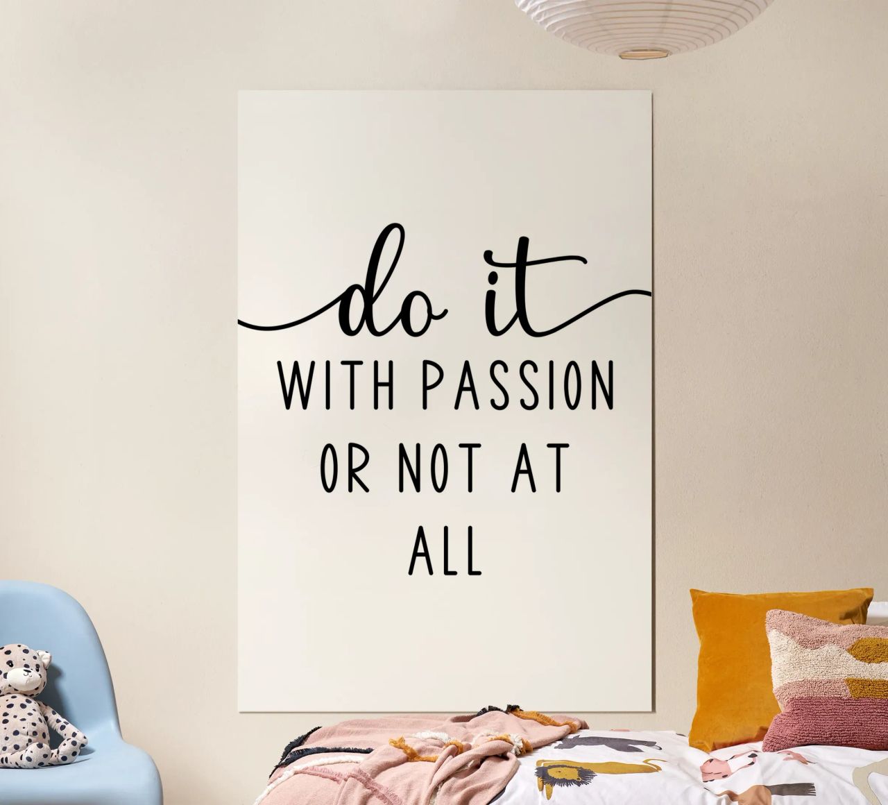 Do it With Passion or Not at All Motivational poster da Shark Printables