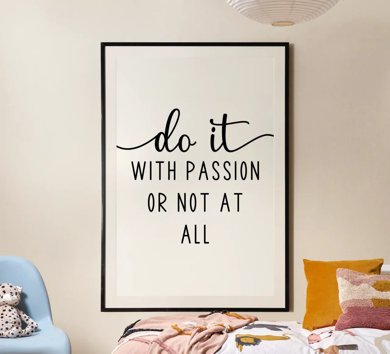 Do it With Passion or Not at All Motivational carta hahnemühle da Shark Printables