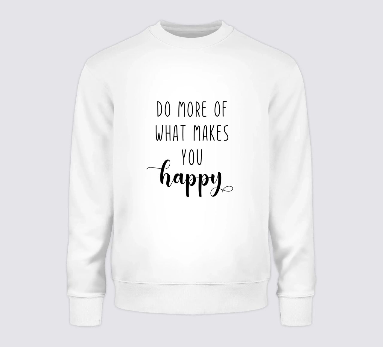 Do More of What Makes You Happy Motivational felpa da Shark Printables