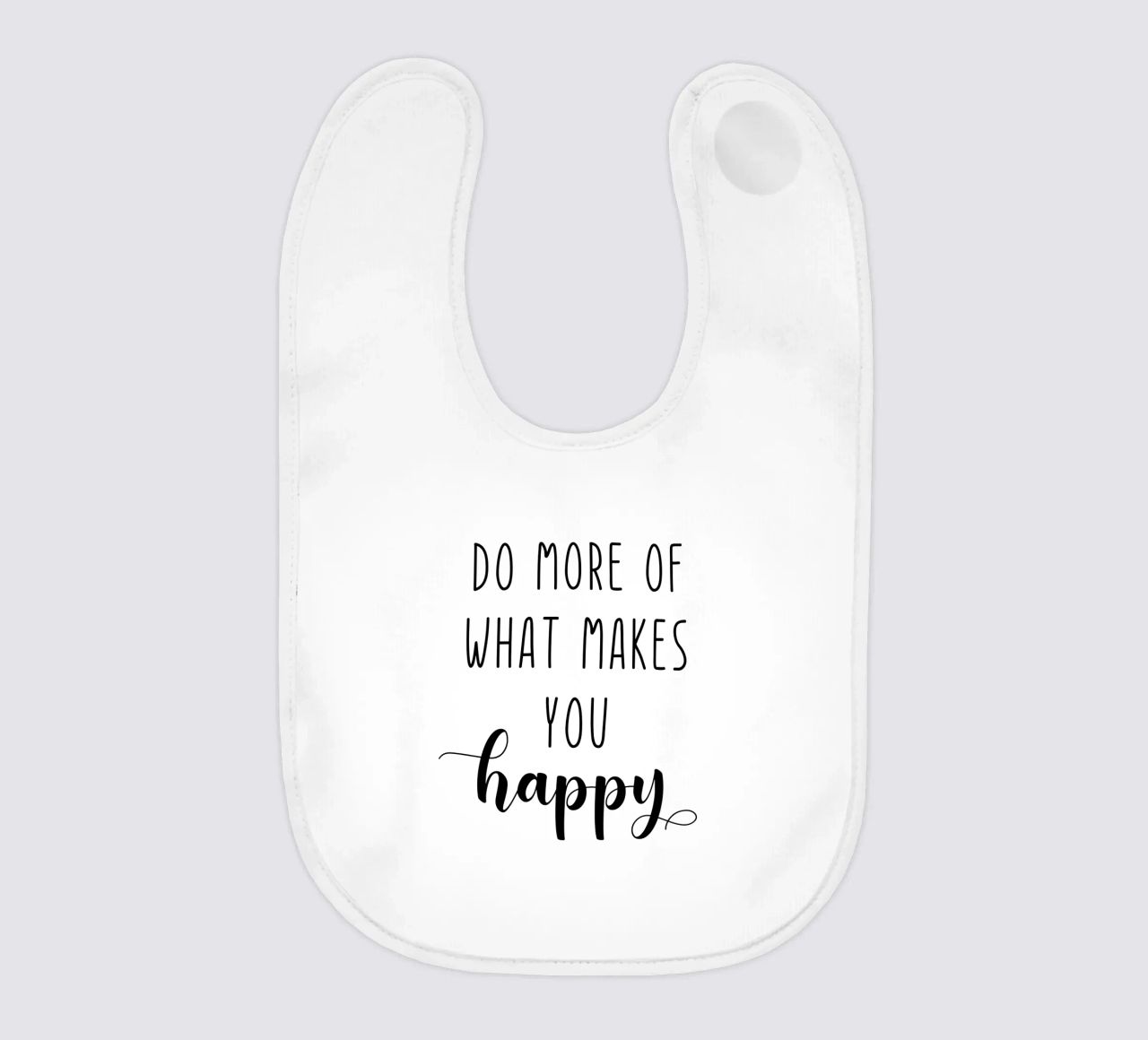Do More of What Makes You Happy Motivational bavaglino da Shark Printables