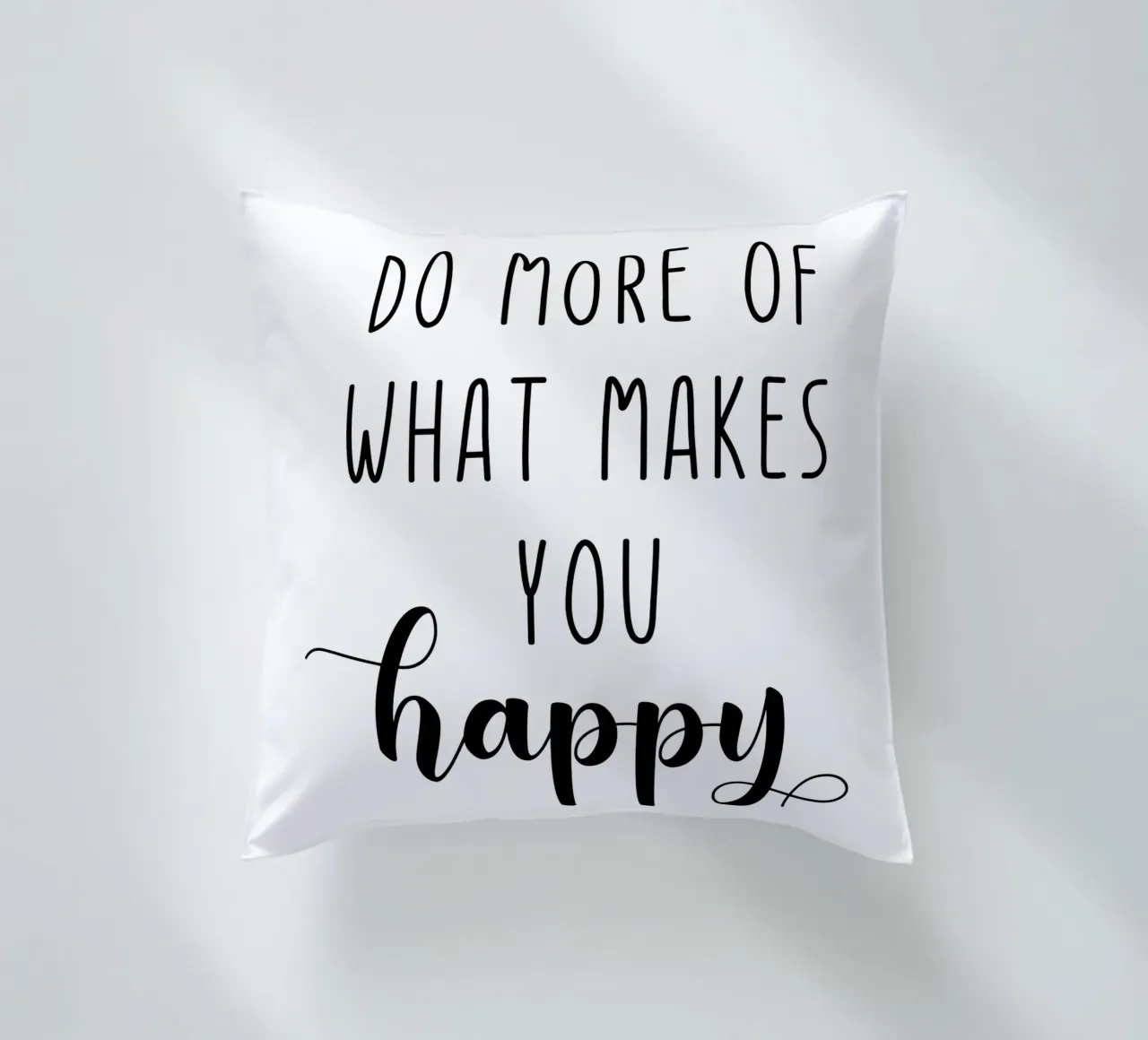 Do More of What Makes You Happy Motivational cojín de Shark Printables