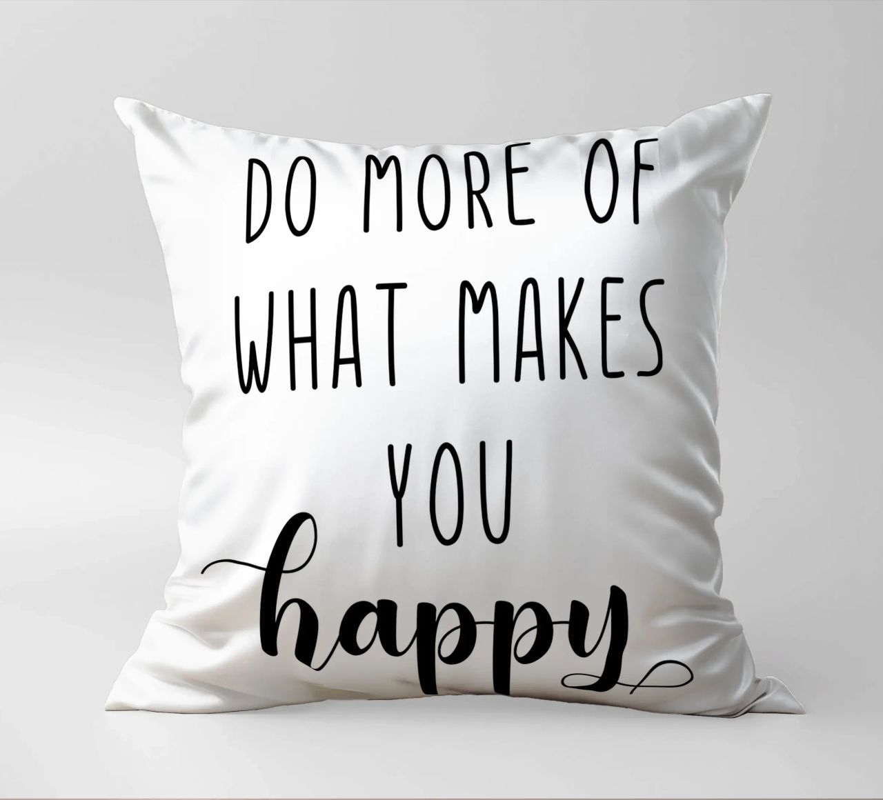Do More of What Makes You Happy Motivational cuscino da Shark Printables