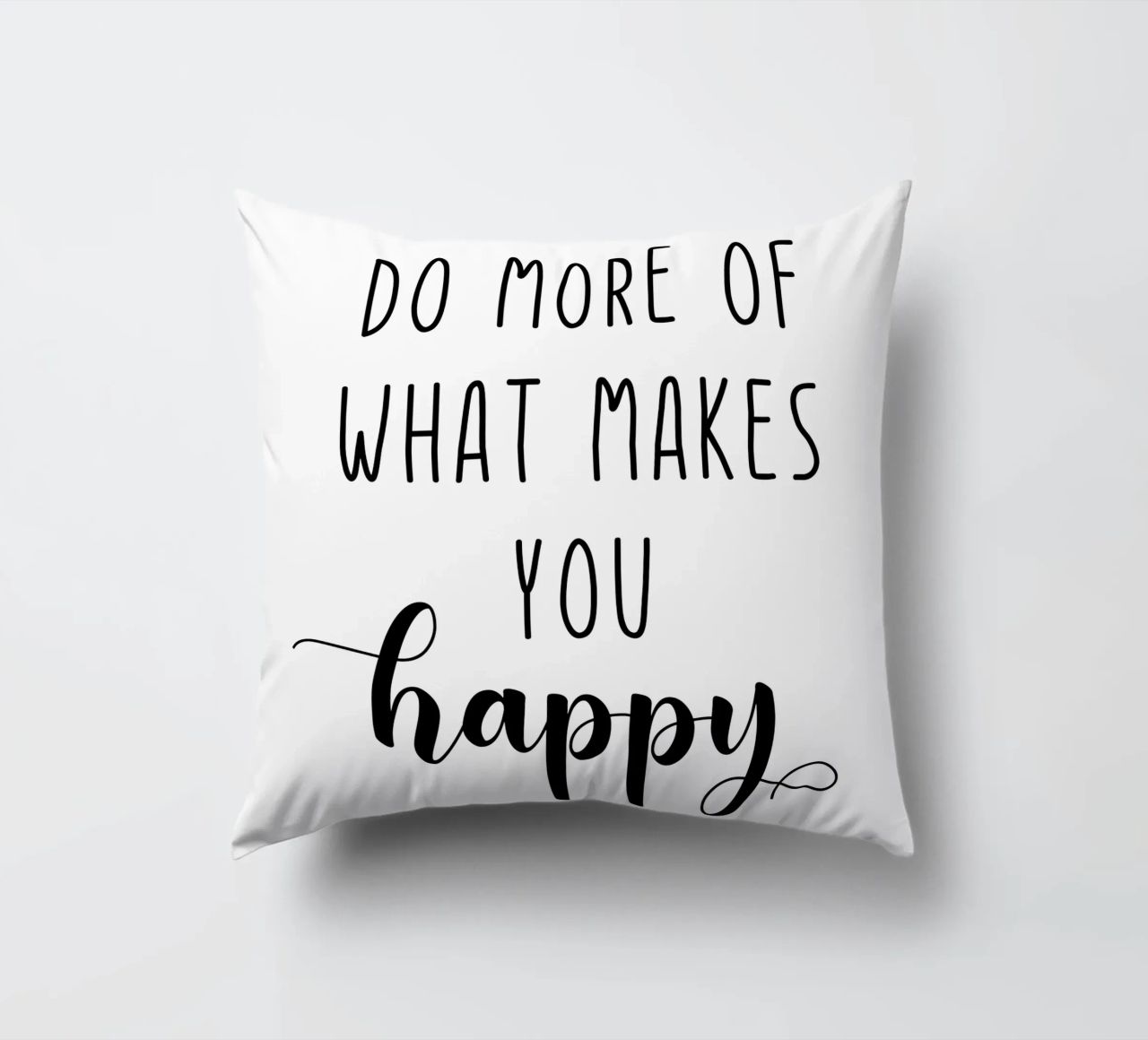 Do More of What Makes You Happy Motivational cuscino da Shark Printables