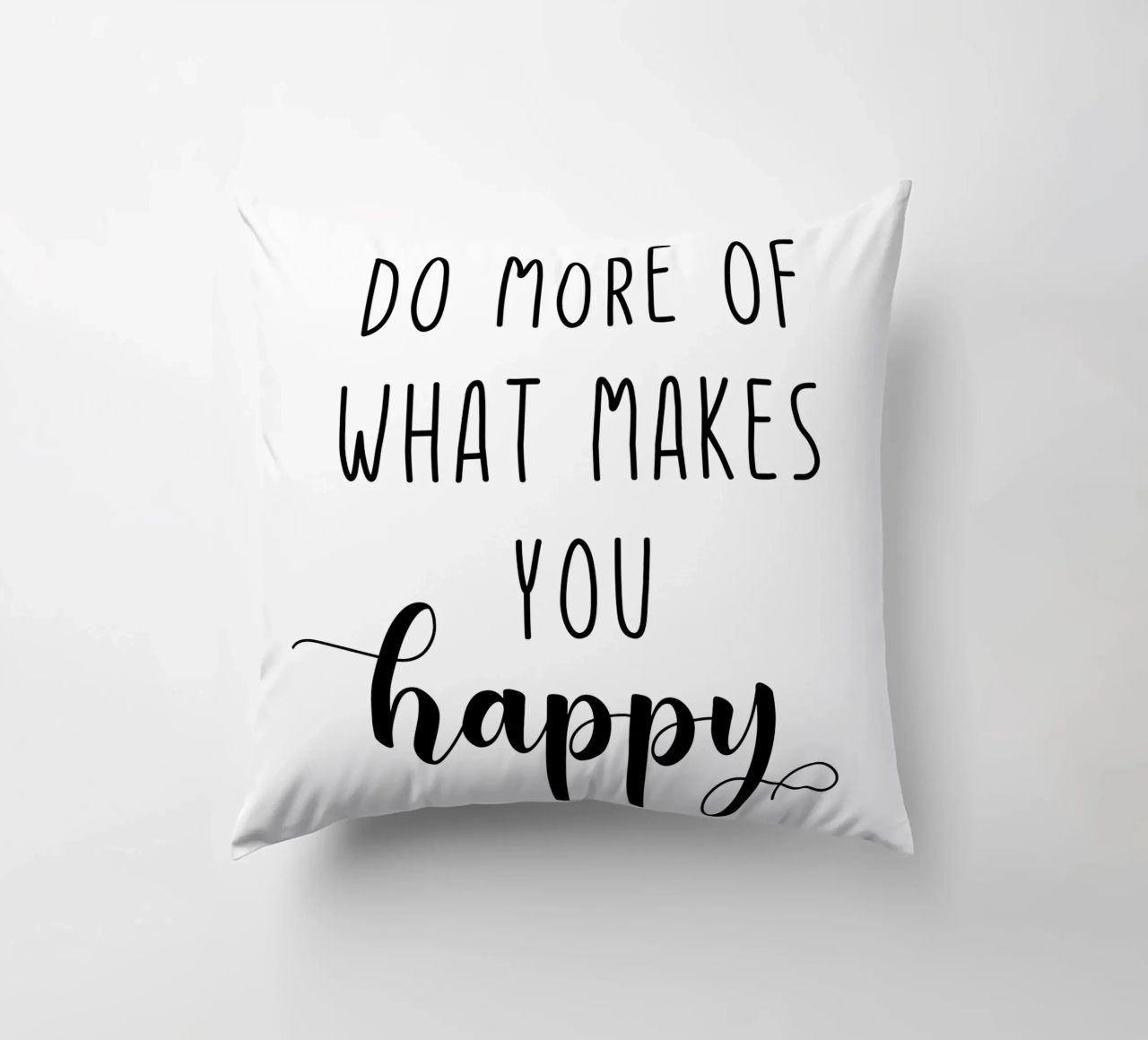 Do More of What Makes You Happy Motivational cuscino da Shark Printables