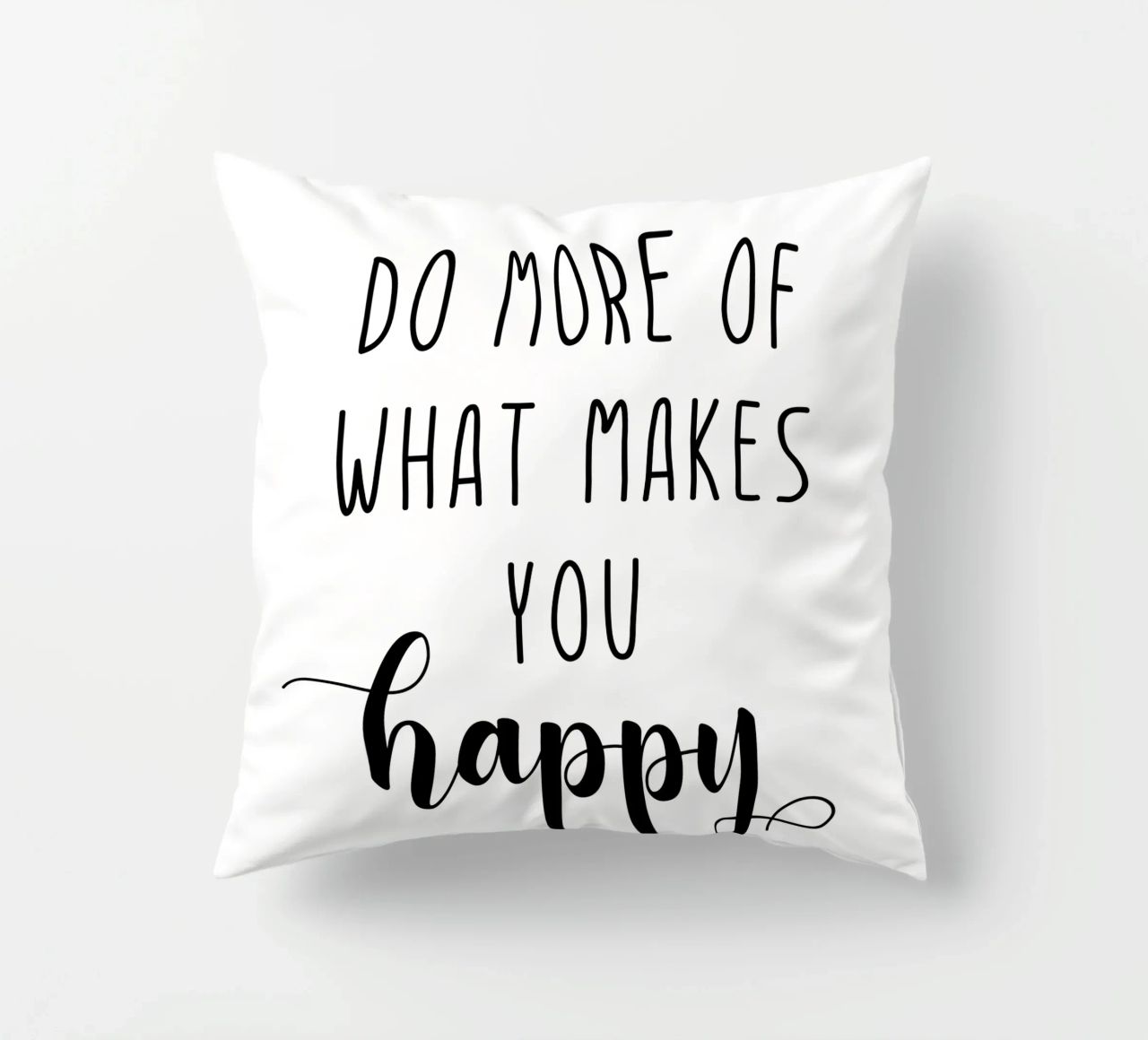 Do More of What Makes You Happy Motivational cuscino da Shark Printables