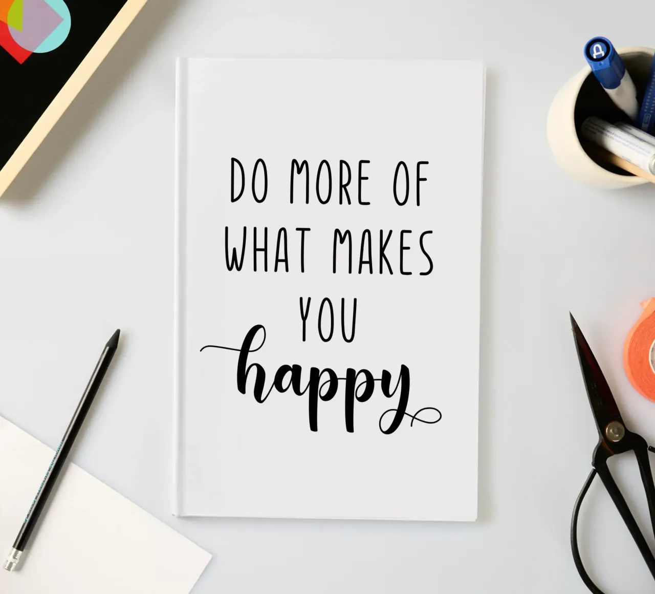 Do More of What Makes You Happy Motivational diario da Shark Printables