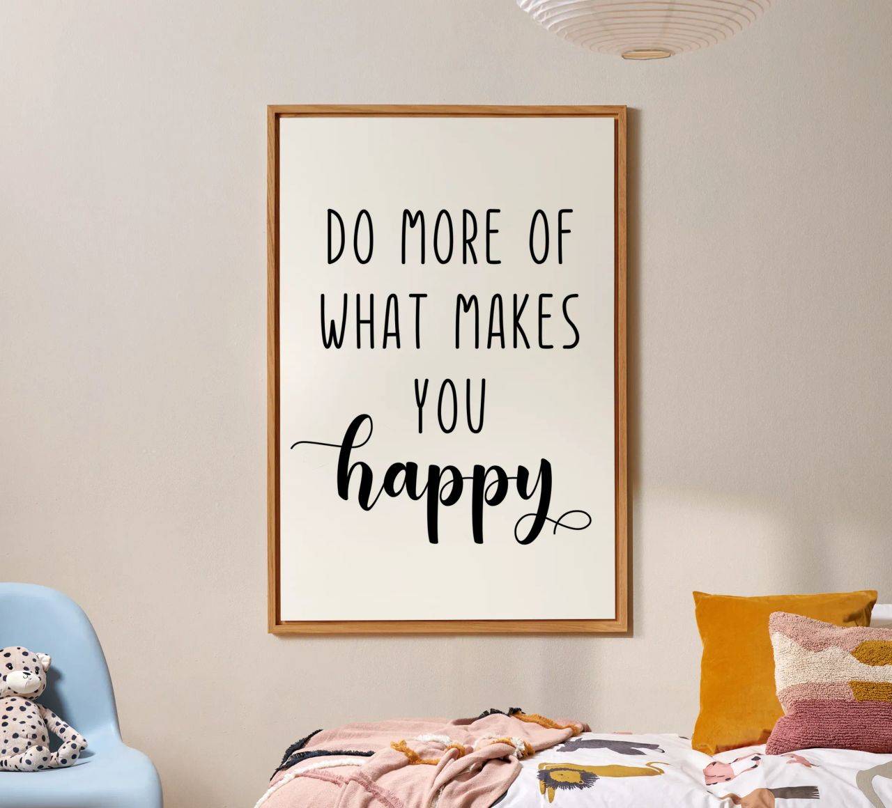 Do More of What Makes You Happy Motivational alluminio dibond da Shark Printables