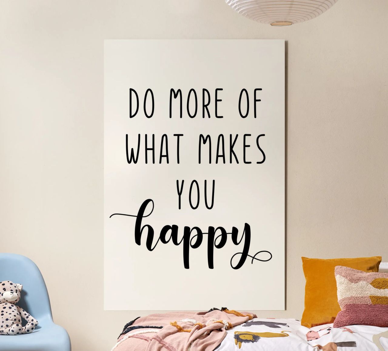 Do More of What Makes You Happy Motivational alluminio dibond da Shark Printables