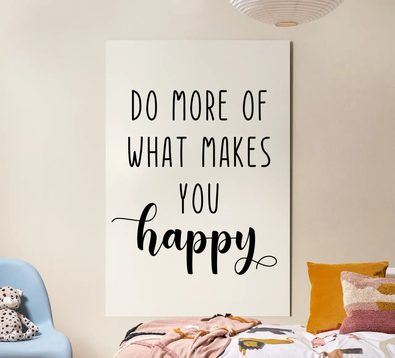 Do More of What Makes You Happy Motivational alluminio dibond da Shark Printables