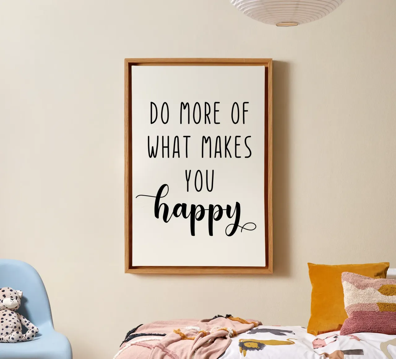 Do More of What Makes You Happy Motivational tela da Shark Printables