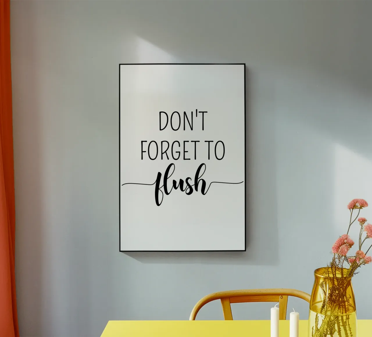 Don’t Forget to Flush Funny Bathroom plexiglass da Shark Printables