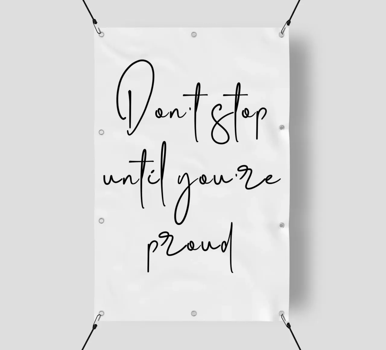 Don’t Stop Until You’re Proud Motivational telo in pvc da Shark Printables