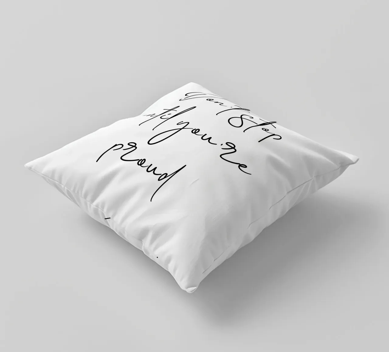 Don’t Stop Until You’re Proud Motivational cuscino da Shark Printables