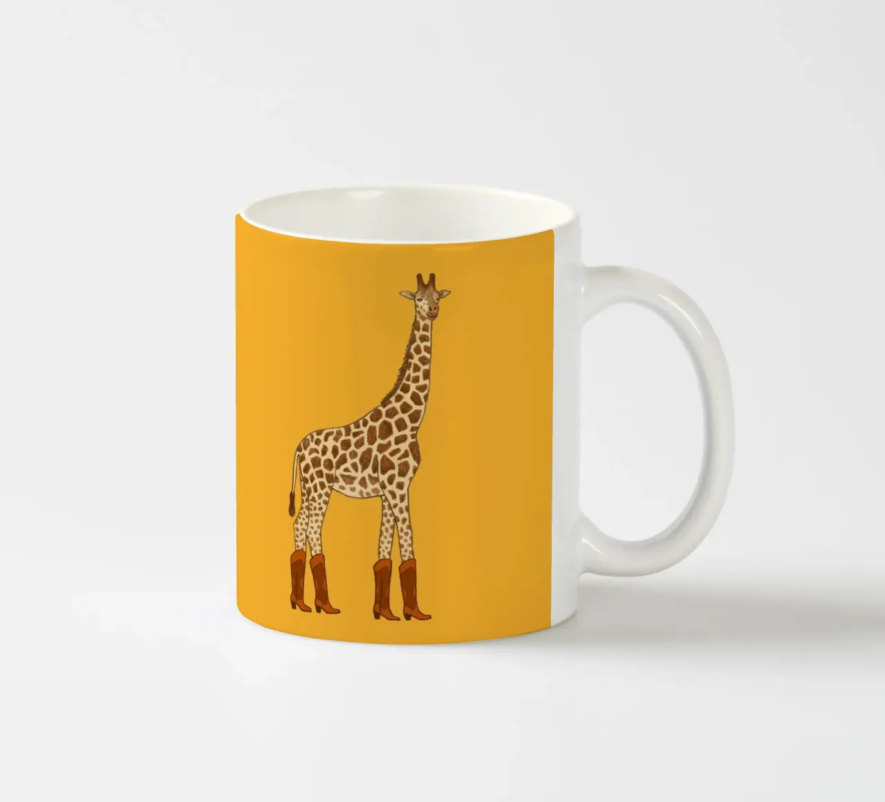 Jolene The Cowgirl Giraffe ceramic mug by AnyoneCanYeehaw