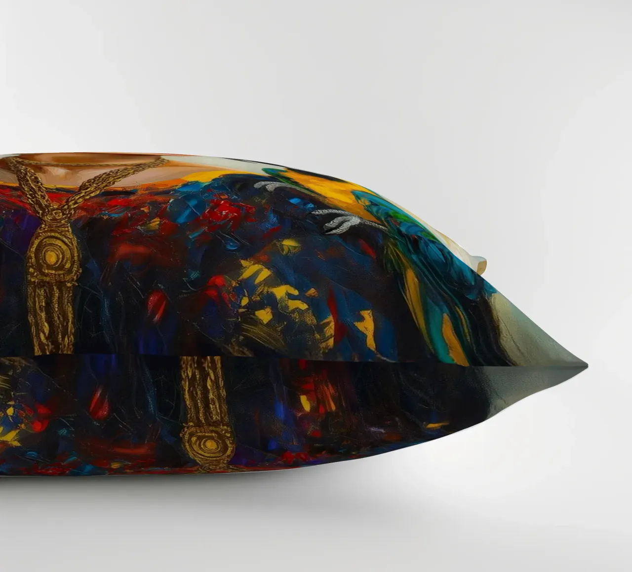 Frida Colourful parrots love decorative cushion by Carinaprint