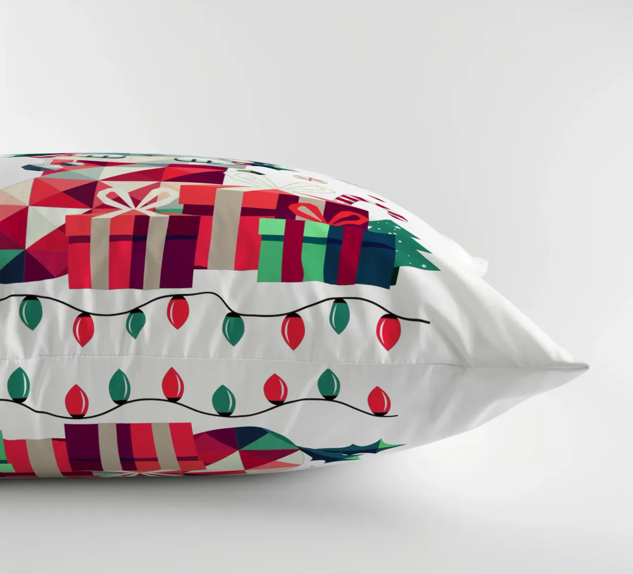 Chat espiègle en chaussette - Ugly Christmas Style coussin de namosh