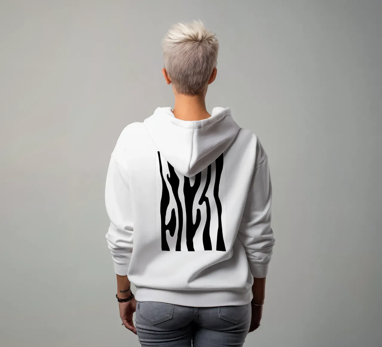 Zebra felpa con cappuccio da BAINAI