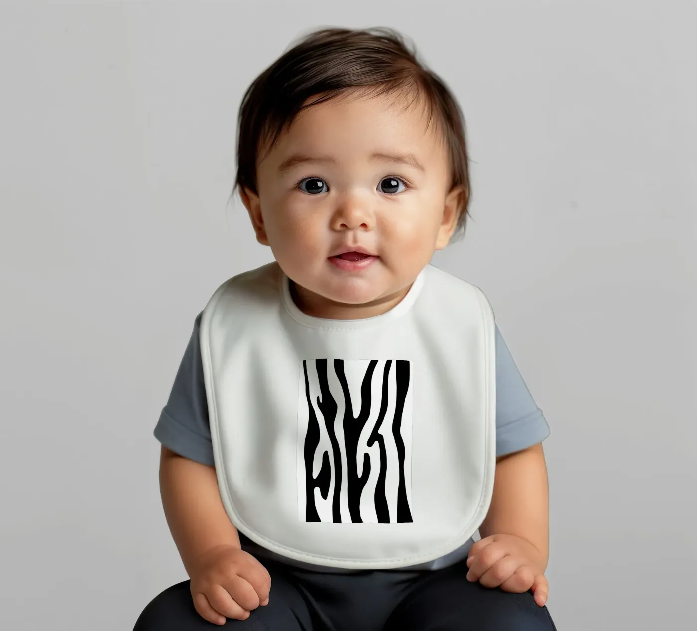 Zebra baby bib by BAINAI