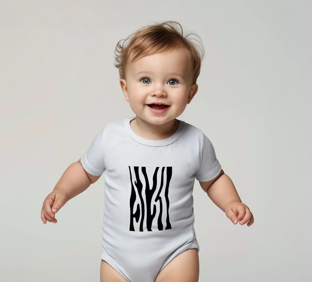 Zebra body neonato maniche corte da BAINAI