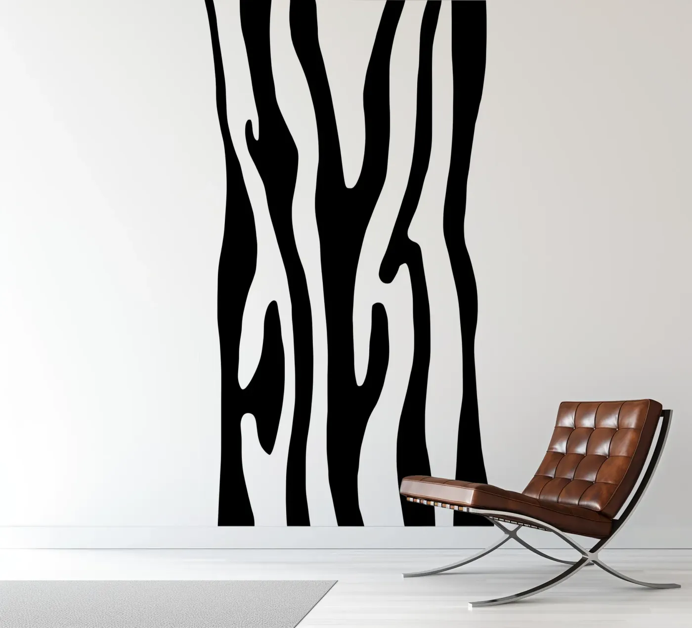 Zebra fotobehang van BAINAI