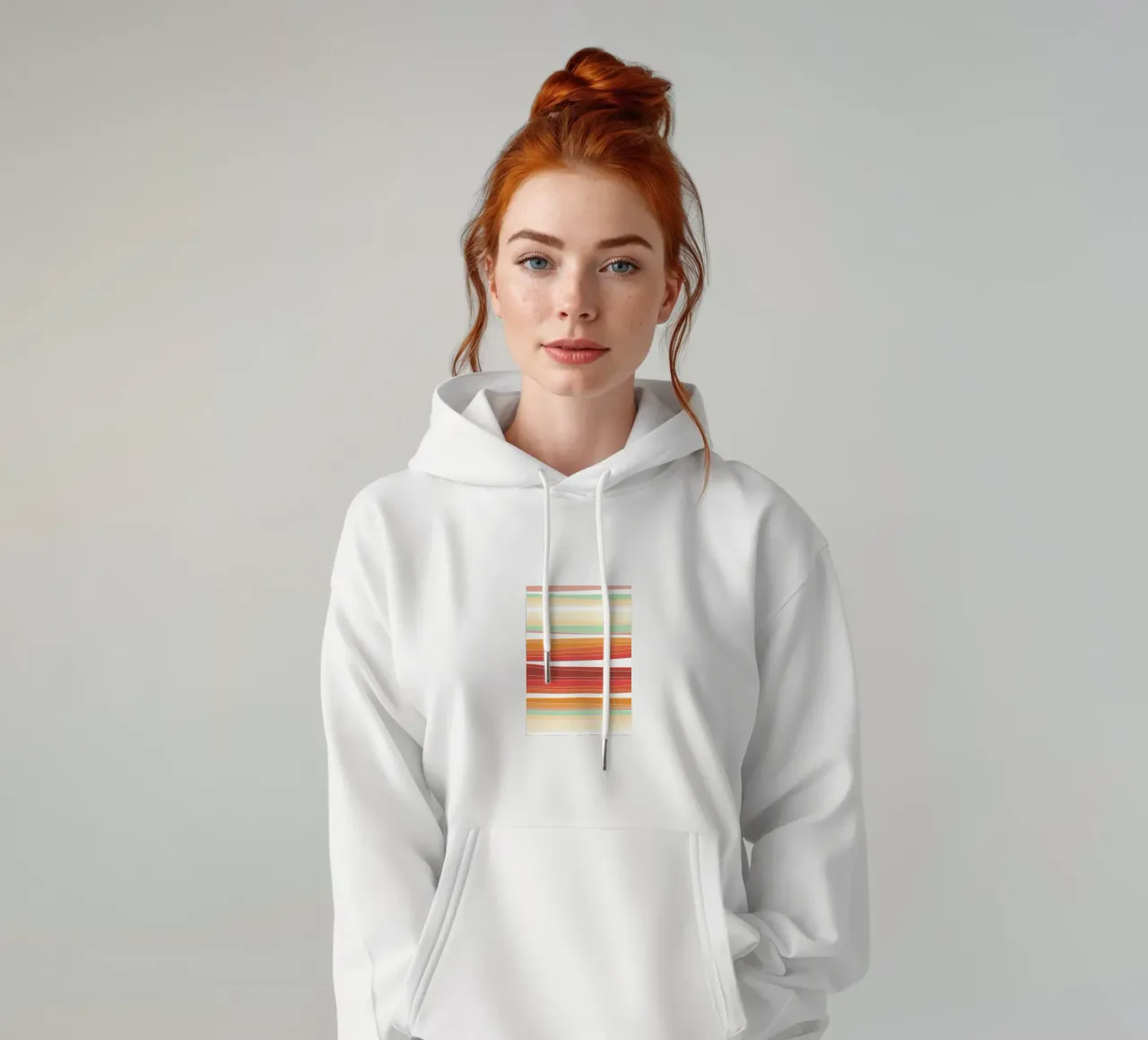 Retro lines felpa con cappuccio da BAINAI