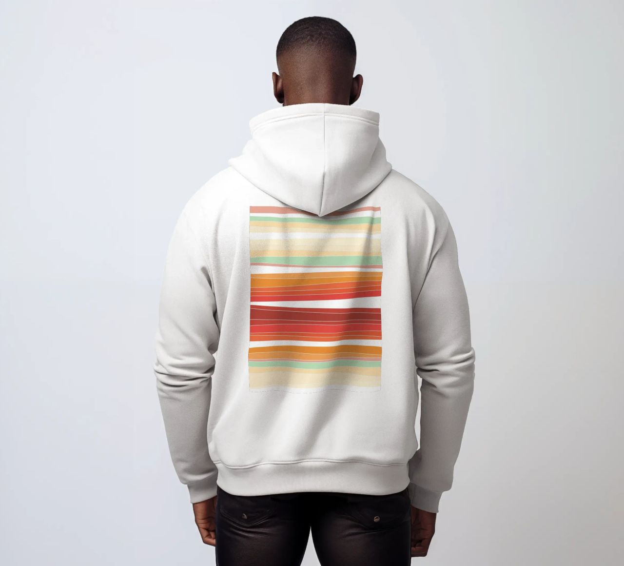 Retro lines felpa con cappuccio da BAINAI