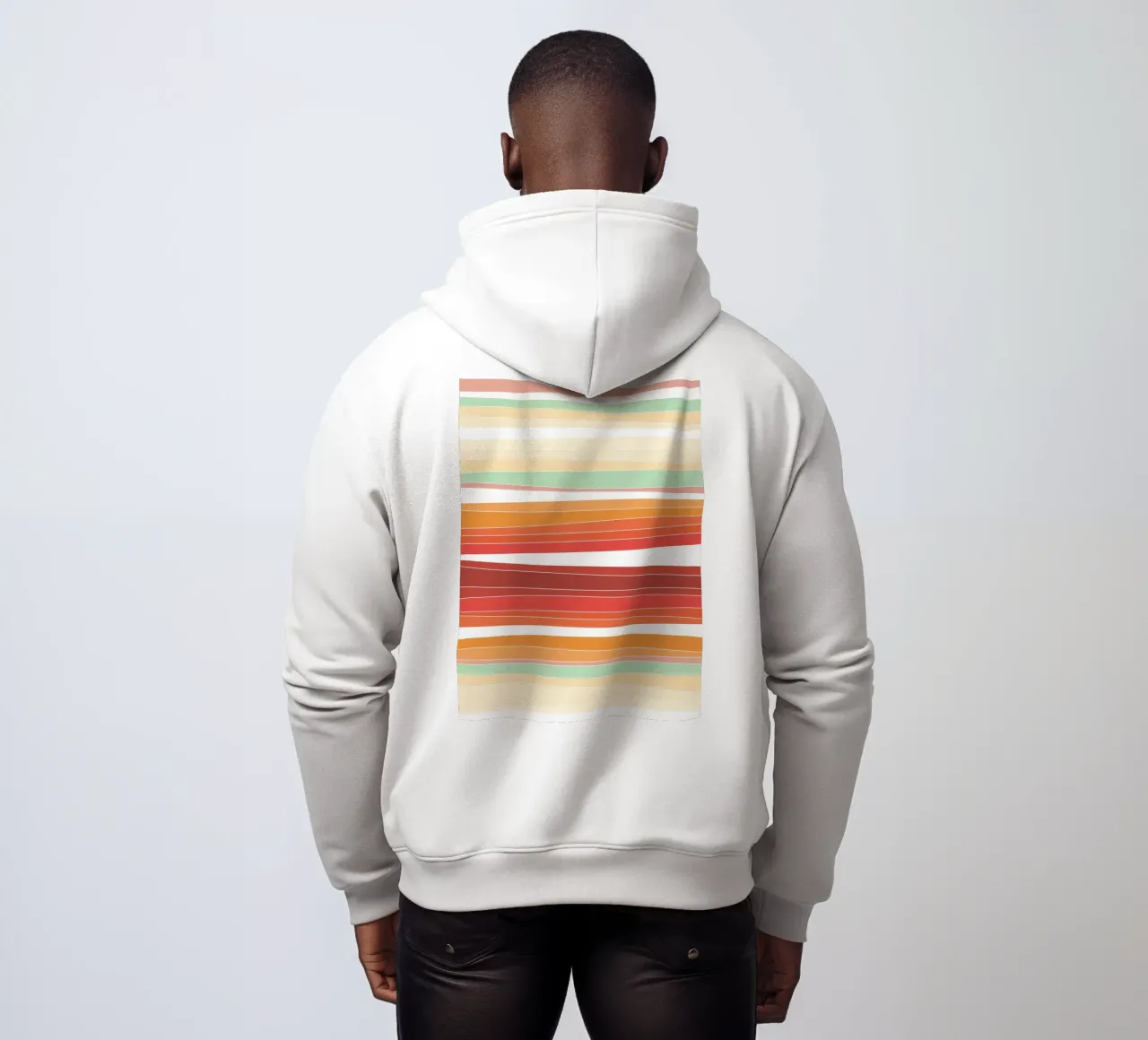 Retro lines Hoodie von BAINAI