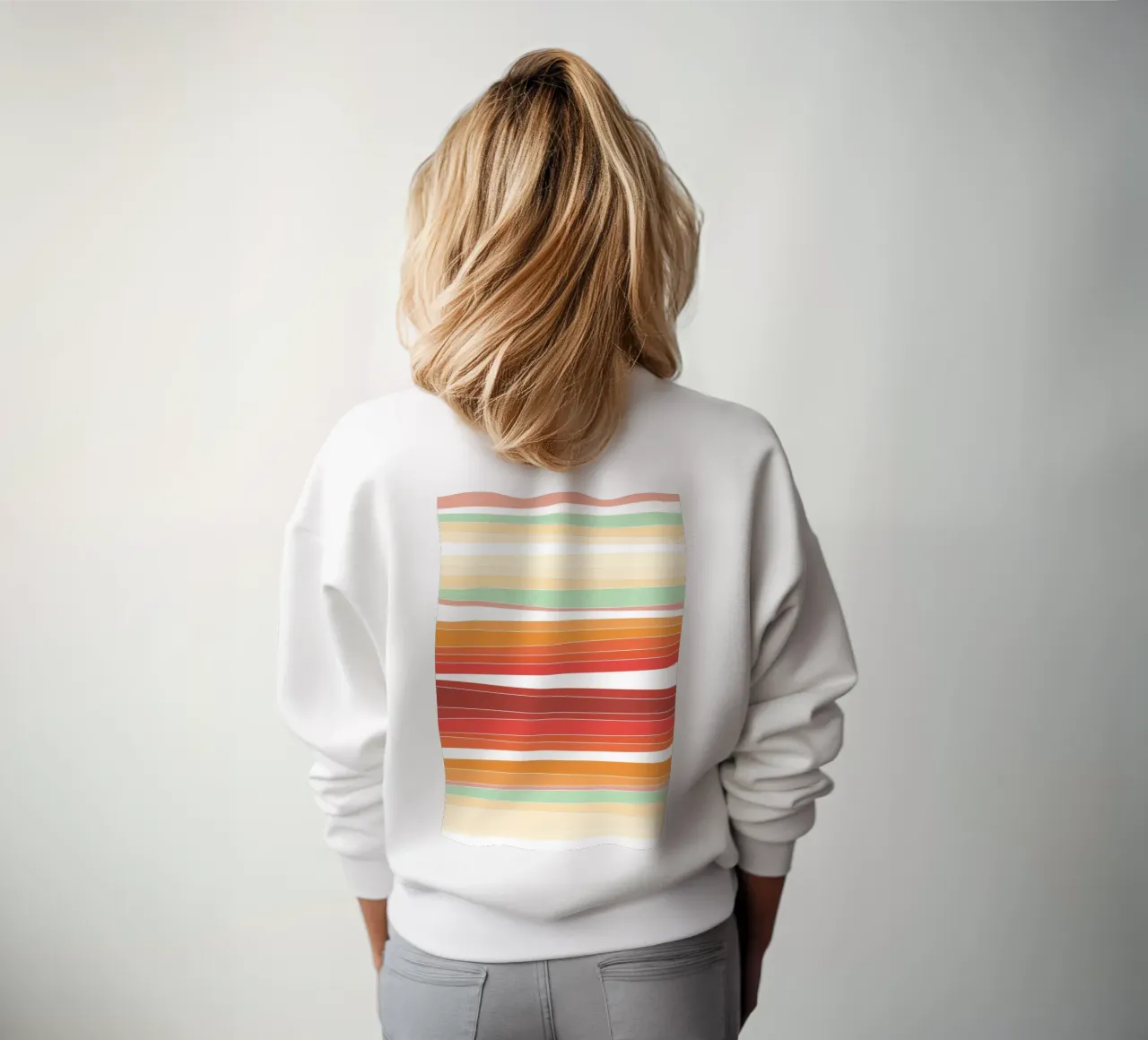 Retro lines sweatshirt van BAINAI