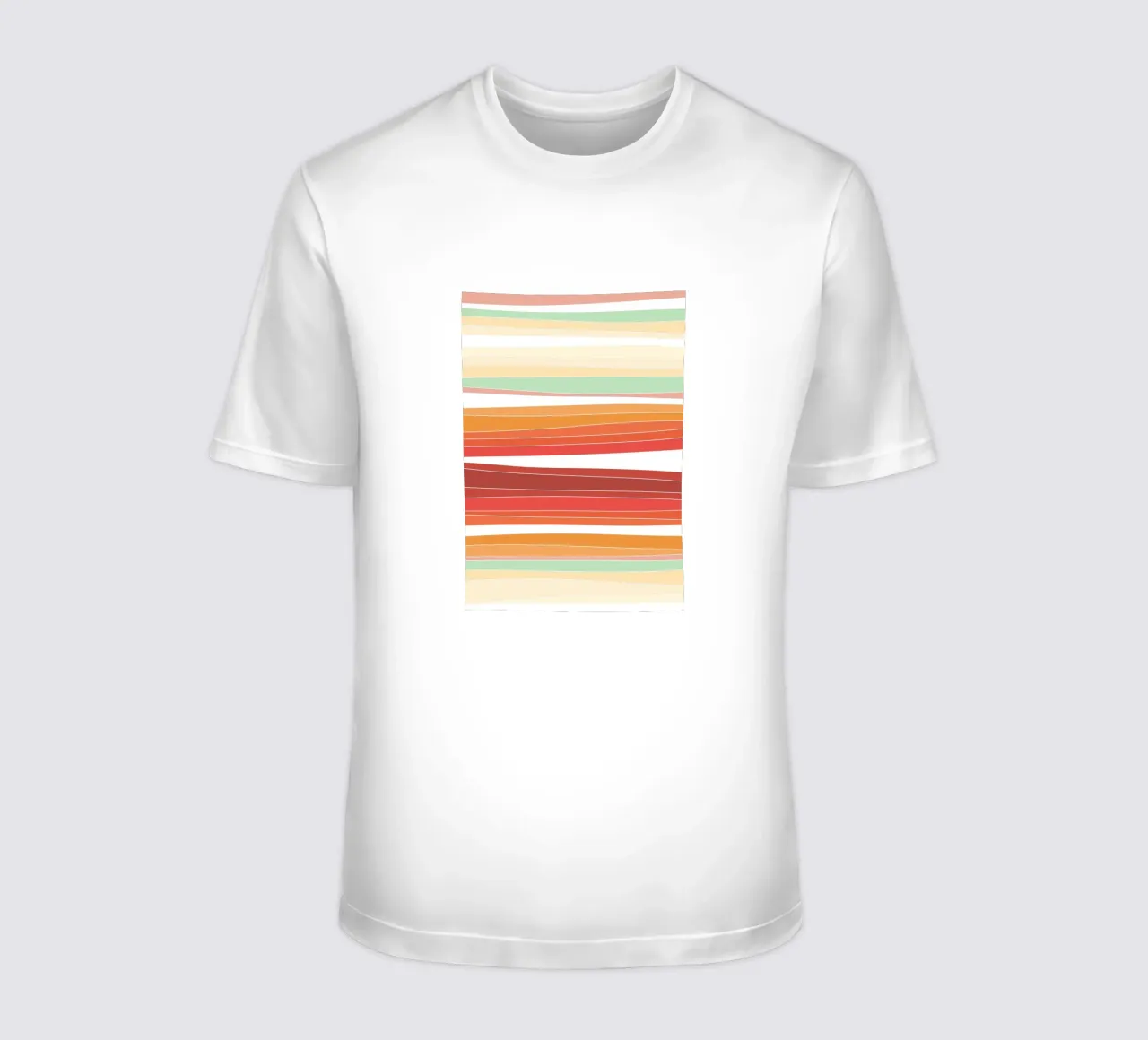 Retro lines t-shirt by BAINAI