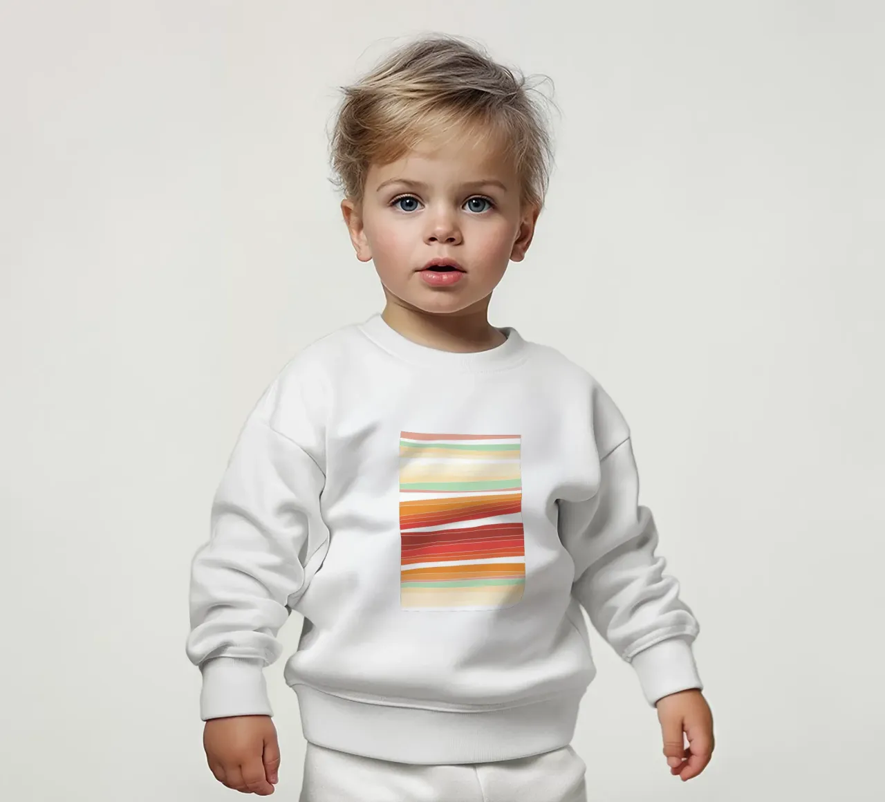 Retro lines felpa neonato da BAINAI