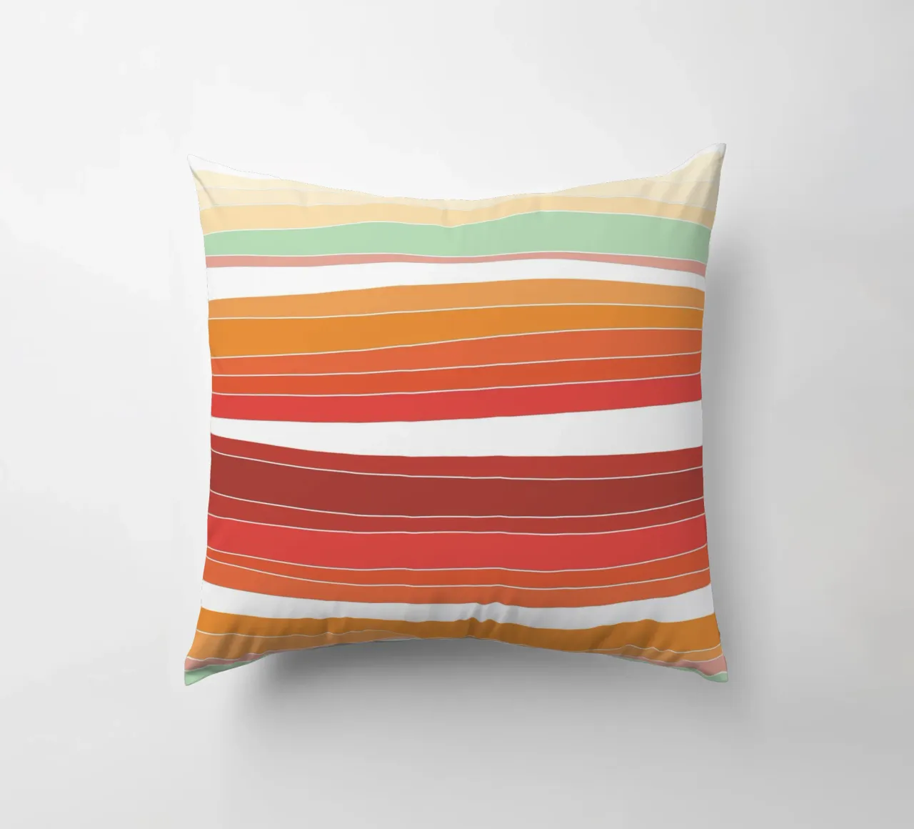 Retro lines decorative cushion by BAINAI