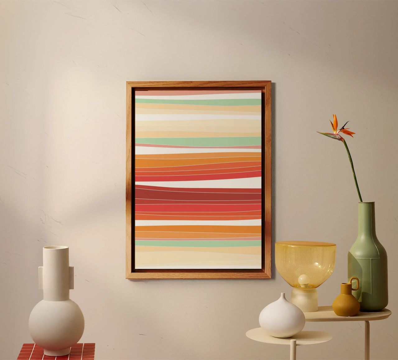 Retro lines alluminio dibond da BAINAI
