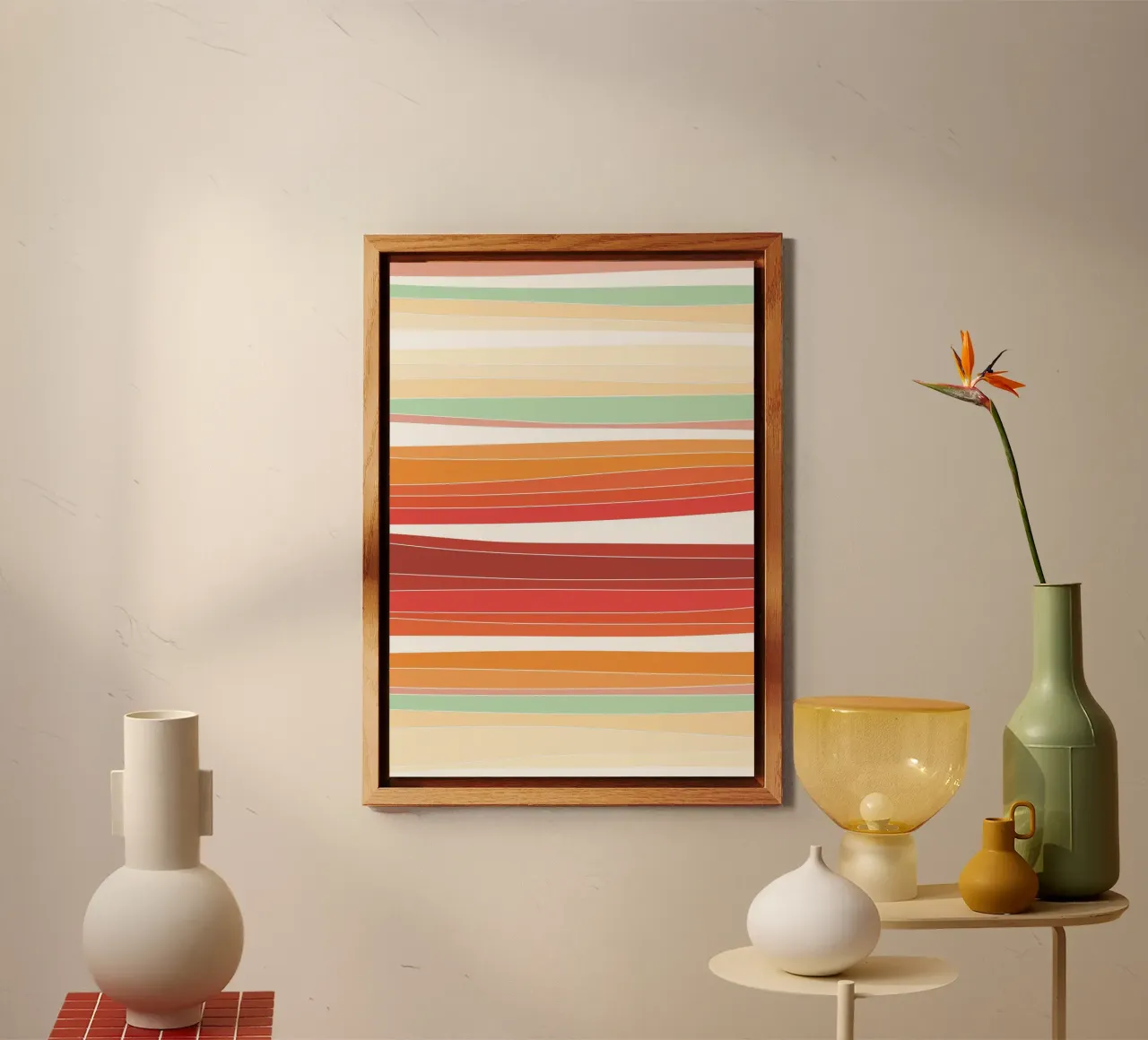 Retro lines alluminio dibond da BAINAI