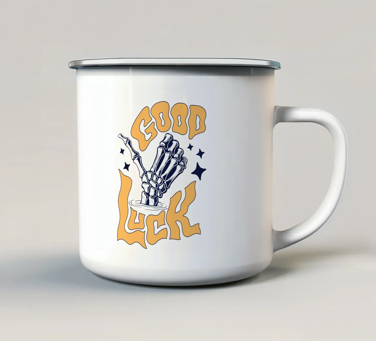 Buona fortuna tazza in smalto da Gunawan Rb