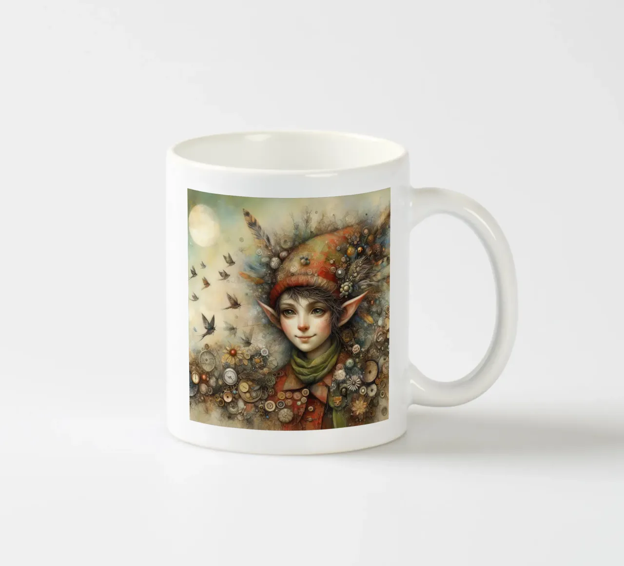 Un elfo stravagante tazza in ceramica da 🎁 NOBELART