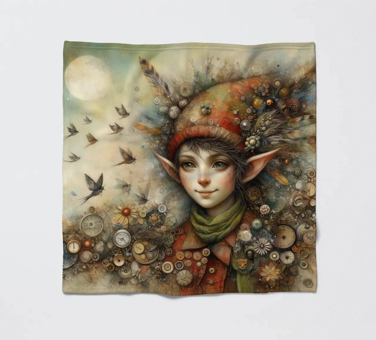 Un elfo stravagante coperta in pile da 🎁 ARTVI-SHOP