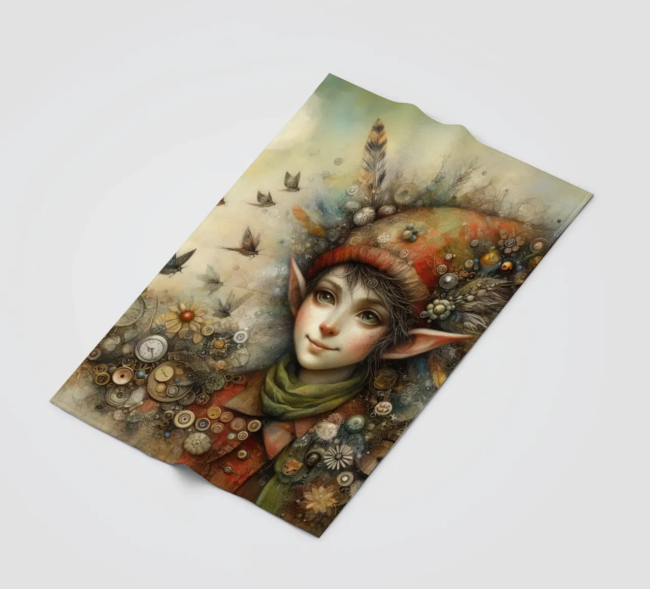 Un elfo stravagante coperta in pile da 🎁 ARTVI-SHOP