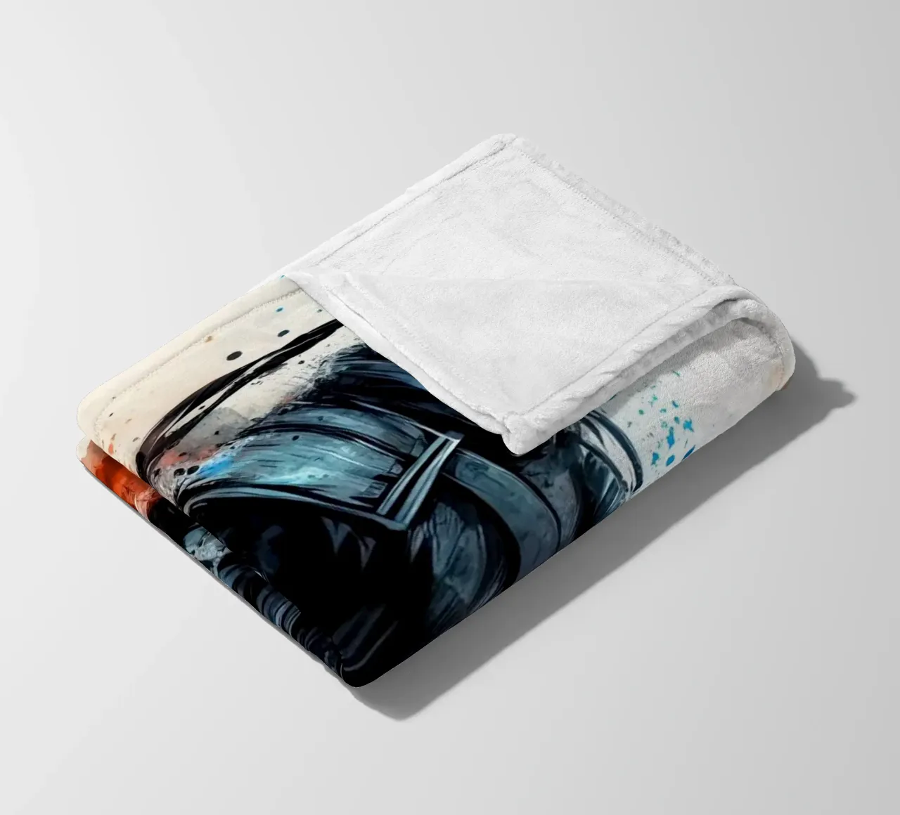 acquerello di un guerriero ninja coperta in pile da 🎁 ARTVI-SHOP