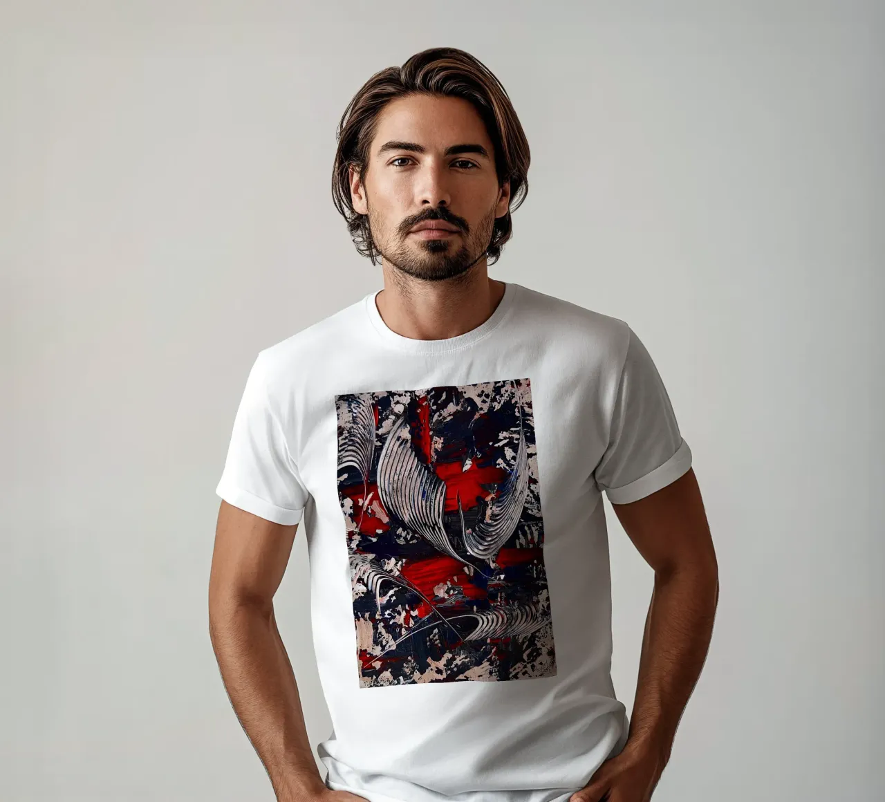 IDEAL GIFT 42 t-shirt by Thierry Vobmann Abstract painting