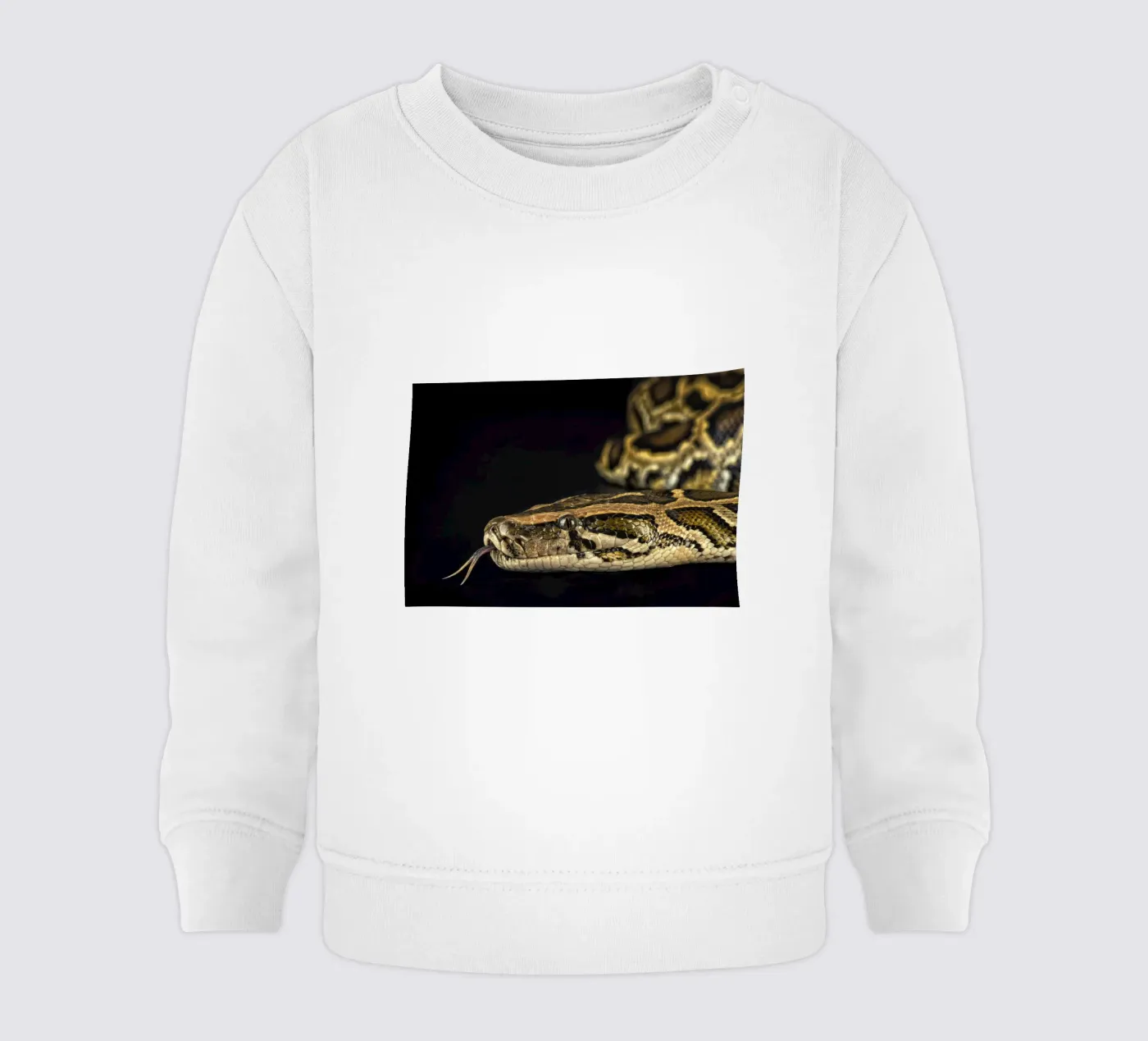 Python Headshot baby sweatshirt van Curious Collections by Marielle Leenders